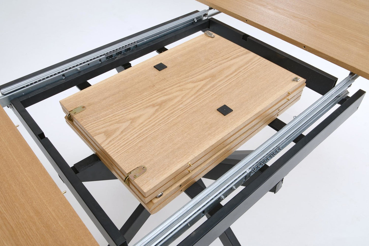 Galds Acos 120/120/75 cm dabīgs/ melns - N1 Home