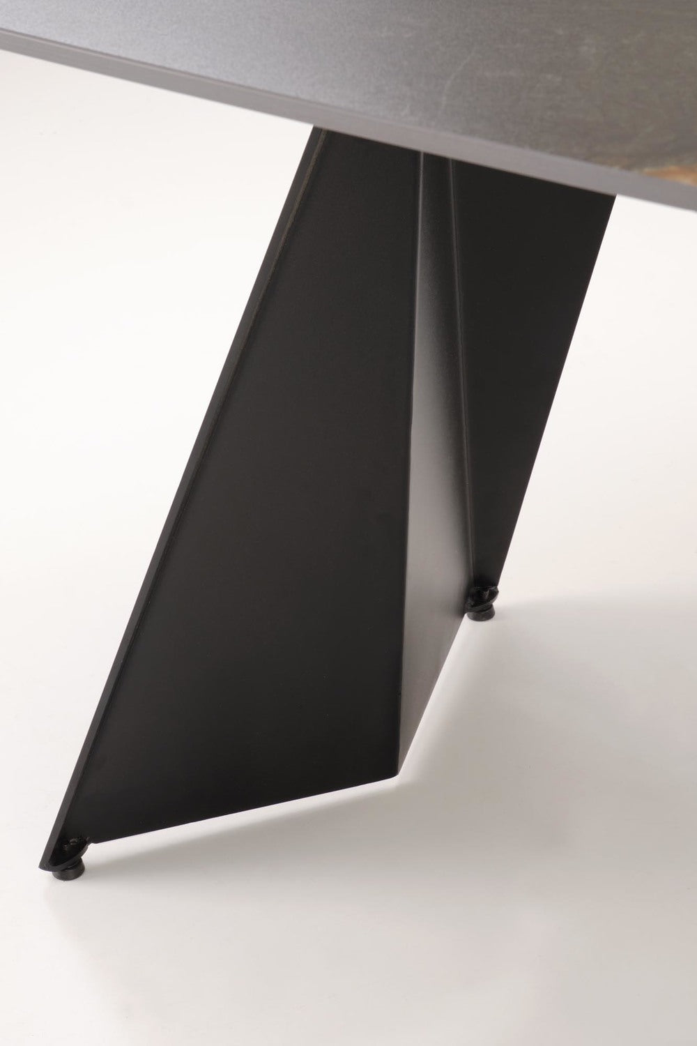 Galds Armo 165-241/90/77 cm melns marmors/melns - N1 Home