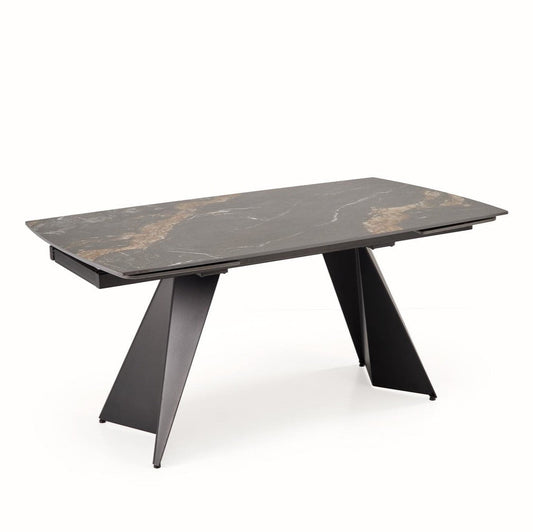 Galds Armini 165/90/77 cm marmors/melns - N1 Home