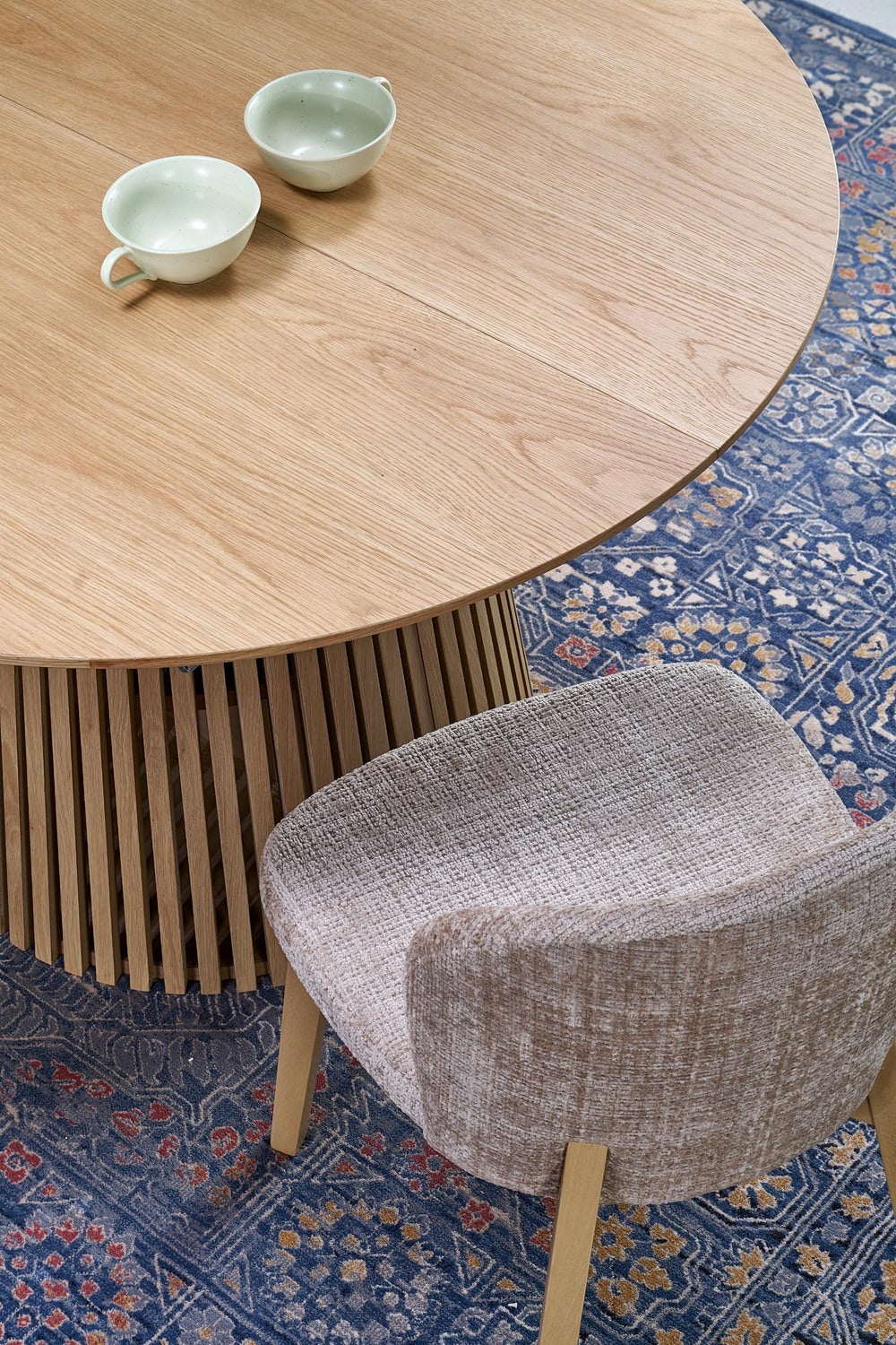 Galds Faroi 120/120/77 cm dabīgs - N1 Home