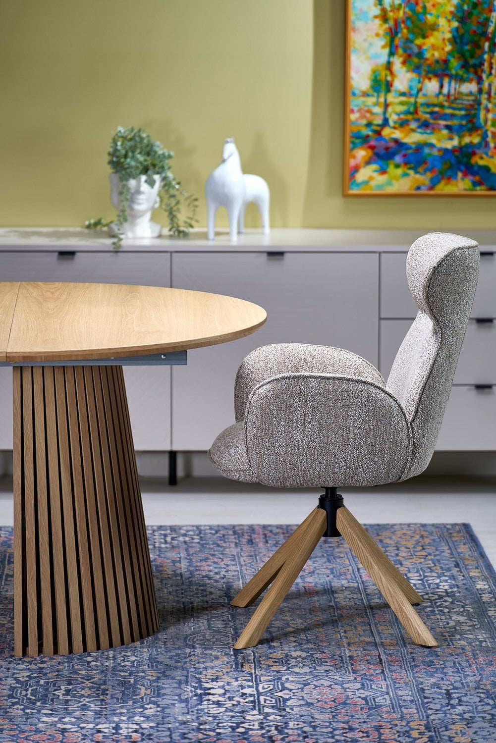 Galds Faroi 120/120/77 cm dabīgs - N1 Home