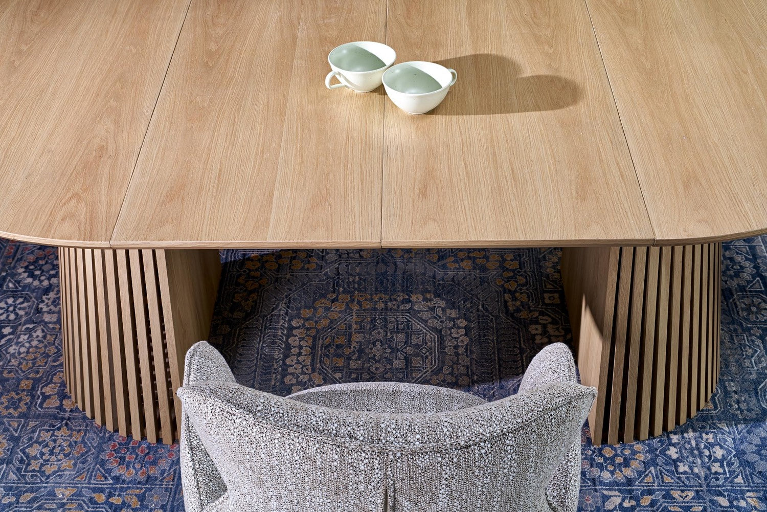 Galds Faroi 120/120/77 cm dabīgs - N1 Home