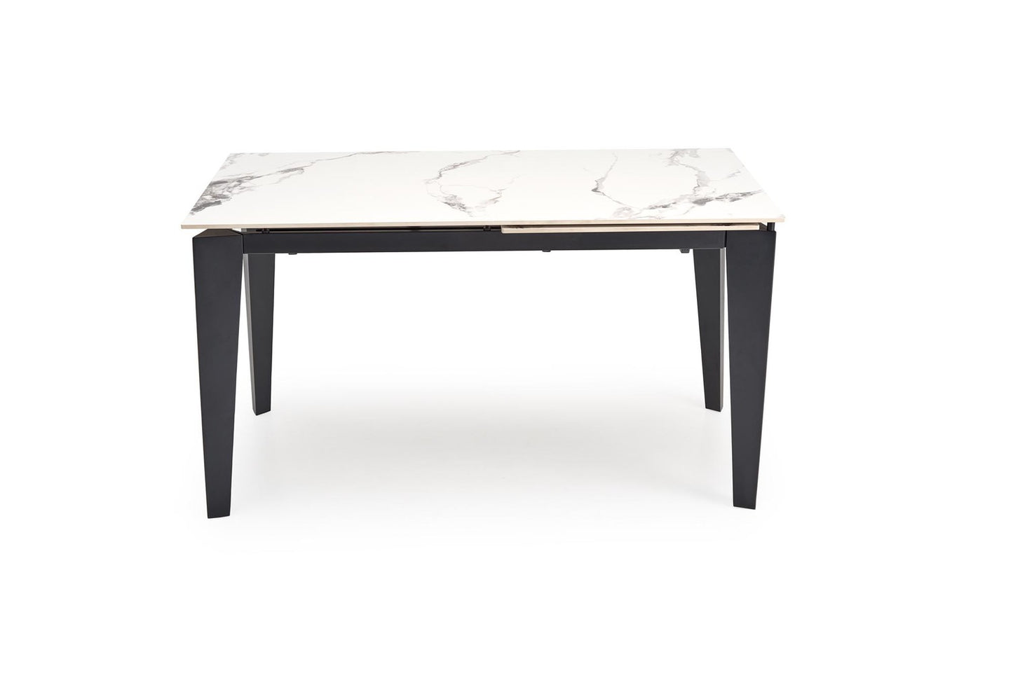 Galds Feix 81/76/141-184 cm balts marmors/melns - N1 Home