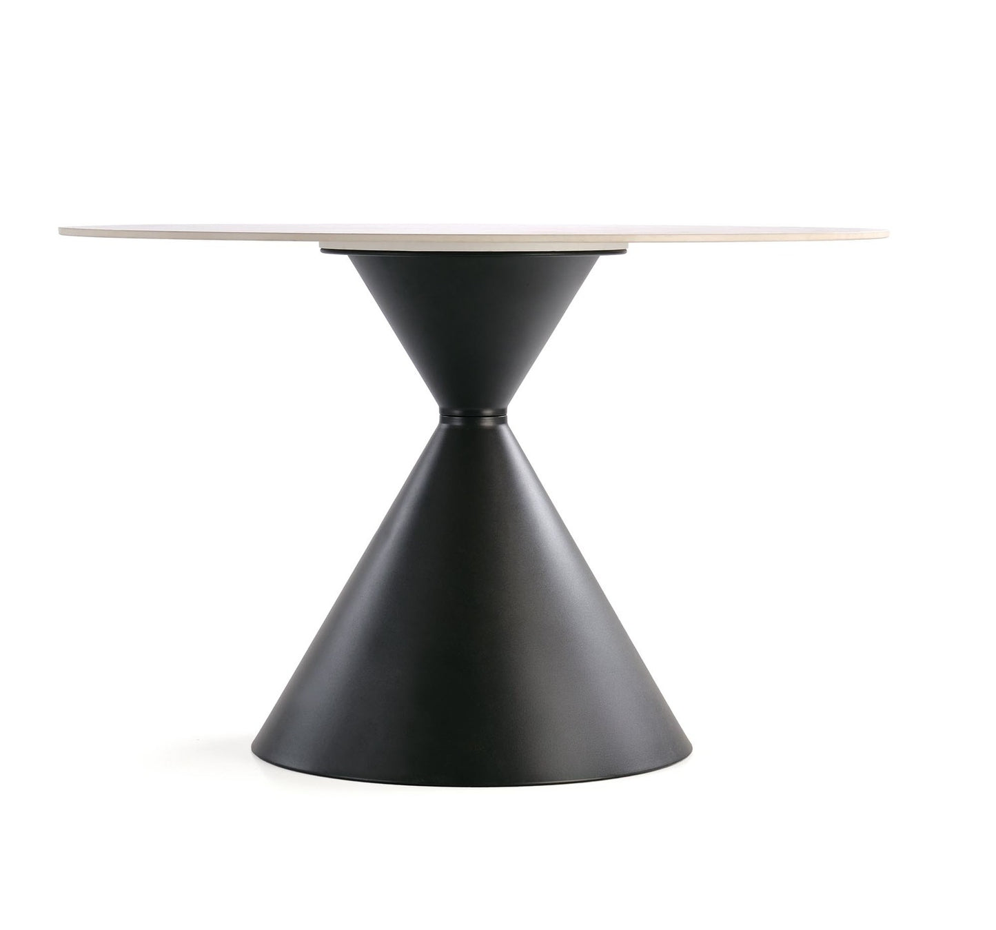 Galds Gars 120/76 cm balts marmors/melns - N1 Home