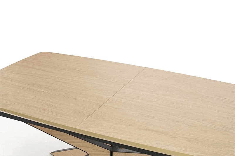 Galds Jamis 160/90/76 cm dabīgs/melns - N1 Home