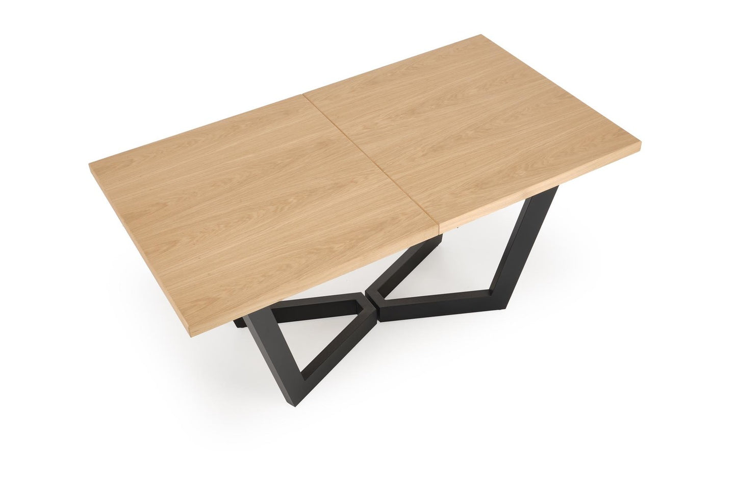 Galds Massi 2 160/90/77 cm ozols/melns - N1 Home