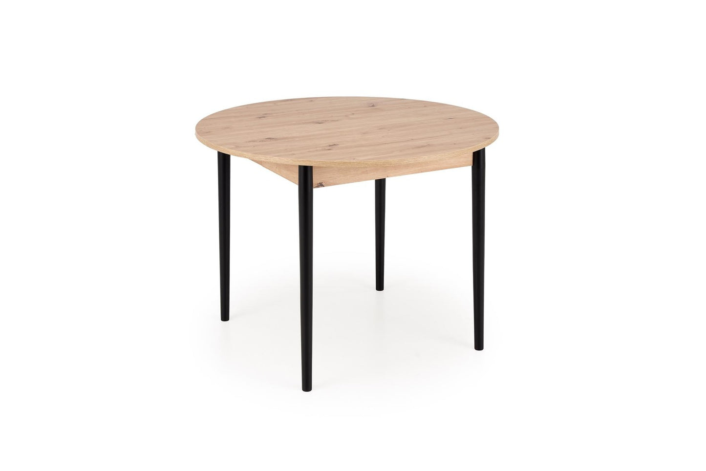 Galds Pivols 102/102/75 cm amatnieciskais ozols/melns - N1 Home