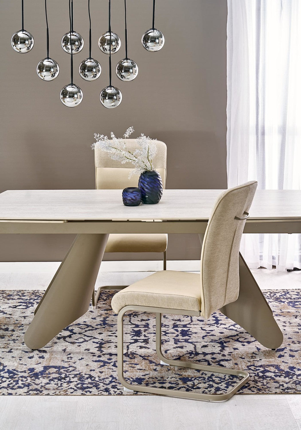 Galds Salih 180/90/76 cm travertīns/kašmirs - N1 Home