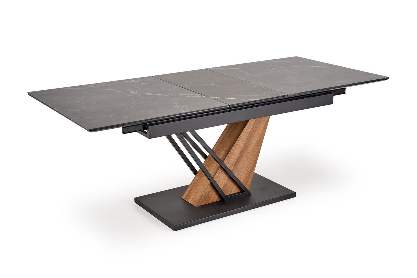 Galds Volans 160/90/67 cm melns marmors/ozols - N1 Home