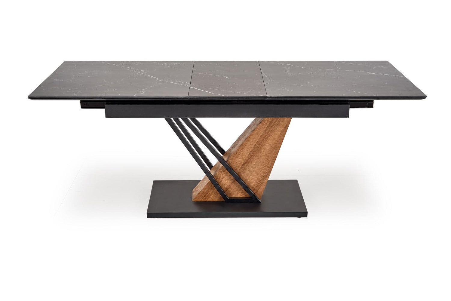 Galds Volans 160/90/67 cm melns marmors/ozols - N1 Home