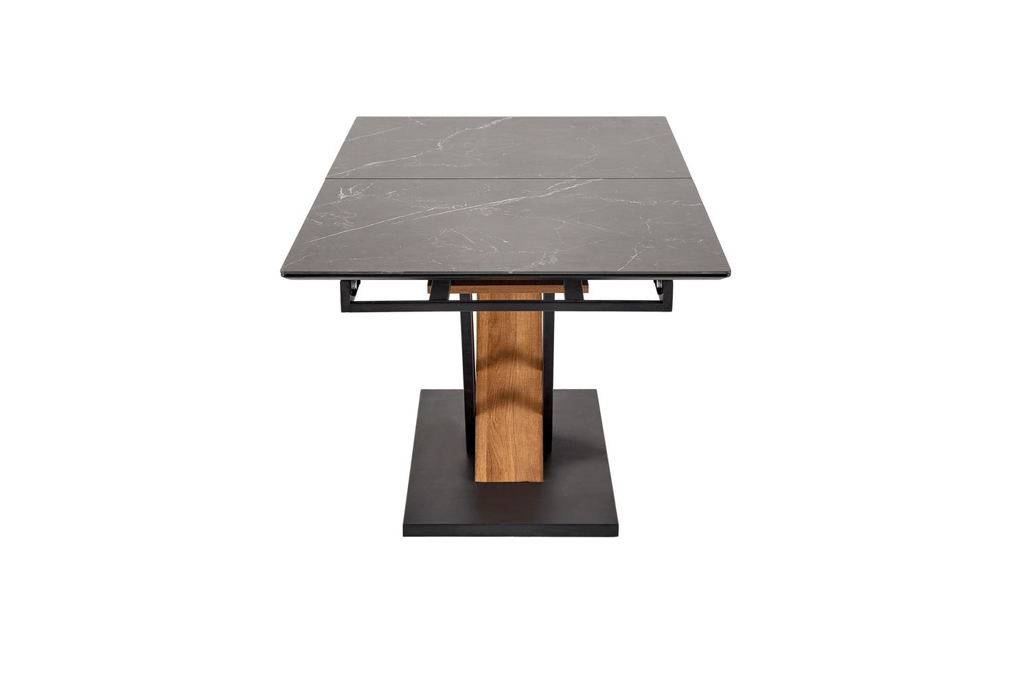 Galds Volans 160/90/67 cm melns marmors/ozols - N1 Home