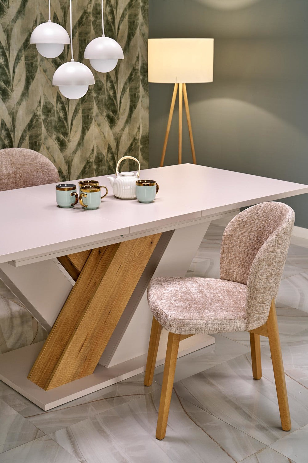 Krēsls Noria 86/48/56/50 cm ozols/bešs - N1 Home