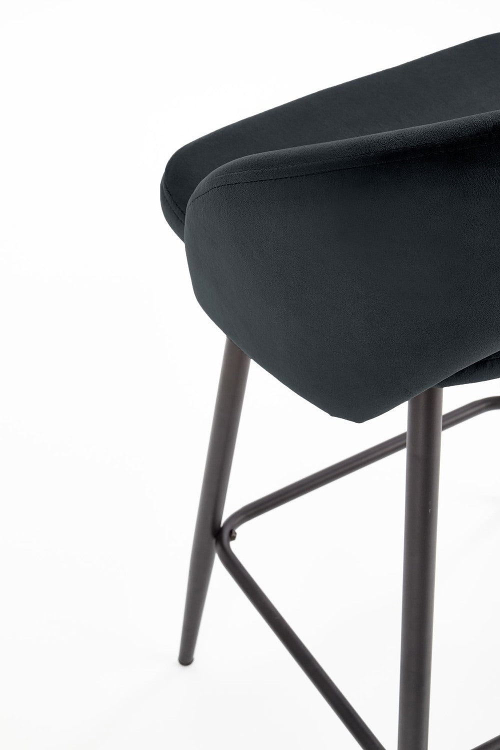 Bāra krēsls Knox 48/49/89/65 cm melns - N1 Home