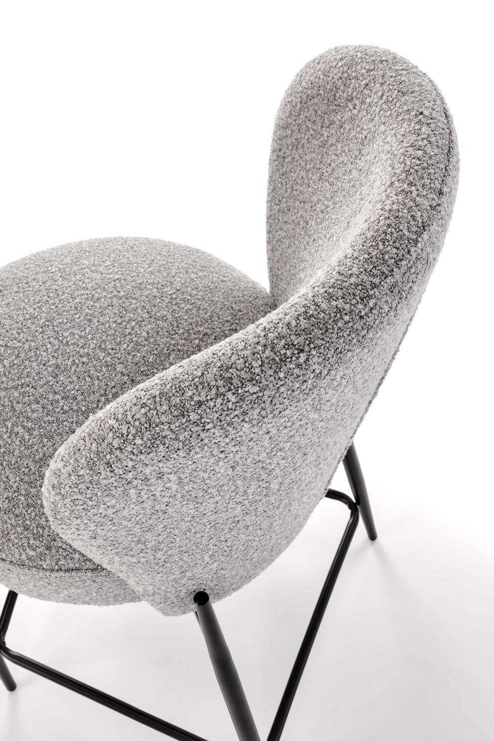 Bāra krēsls Kruza 57/61/95/65 cm pelēks