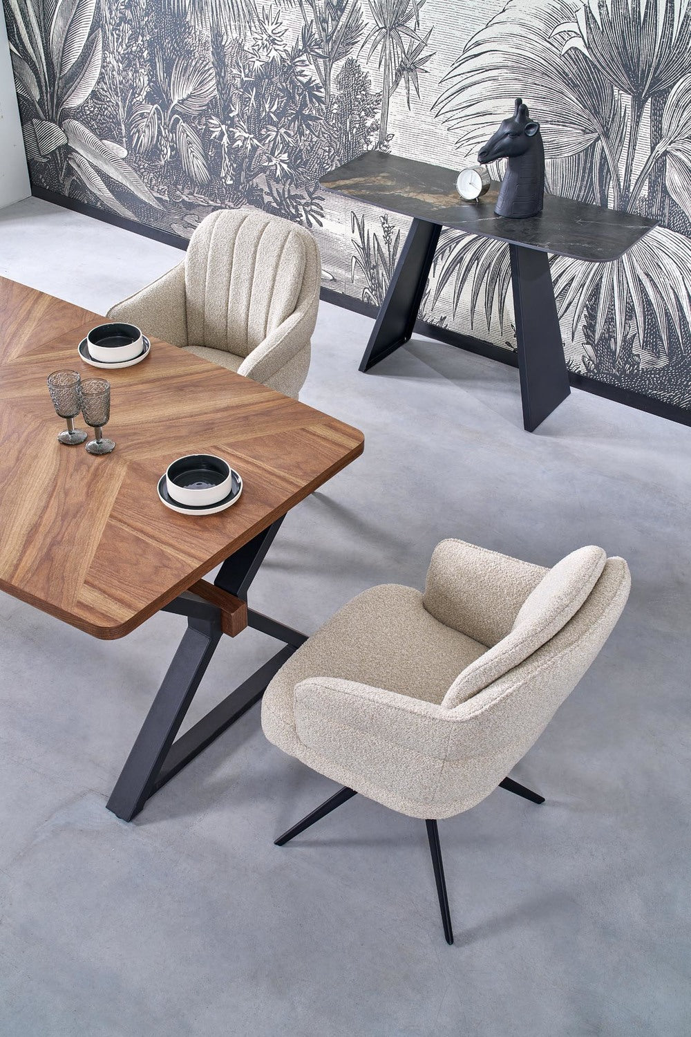 Krēsls Apuli 61/70/92/51 cm bēšs - N1 Home