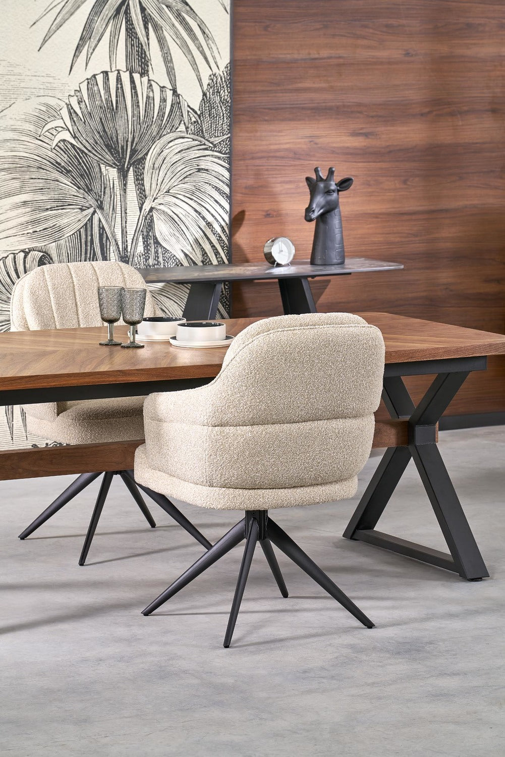 Krēsls Apuli 61/70/92/51 cm bēšs - N1 Home