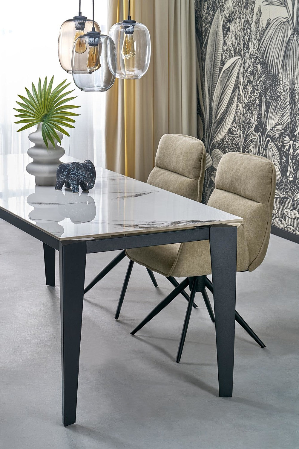 Krēsls Kohto 60/60/88/49 cm tumši bēšs - N1 Home