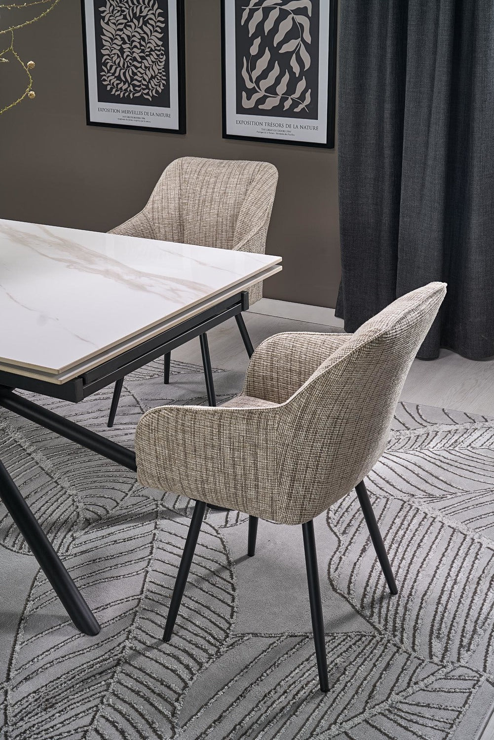 Krēsls Lotur 54/60/85/47 cm bēšs - N1 Home