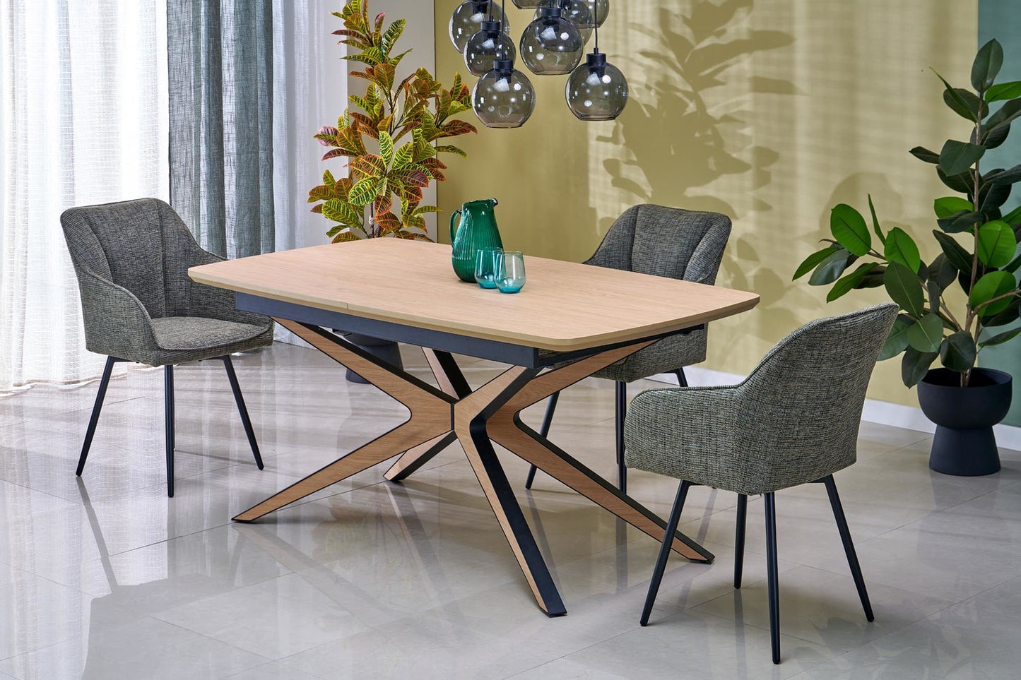 Krēsls Lotur 54/60/85/47 cm olīves - N1 Home