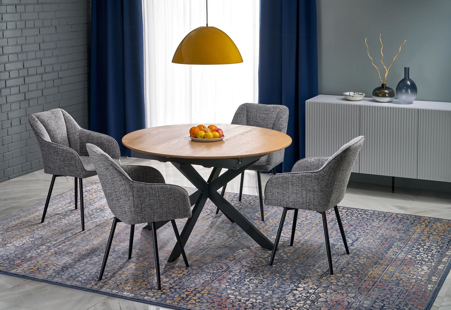 Krēsls Lotur 54/60/85/47 cm pelēks - N1 Home