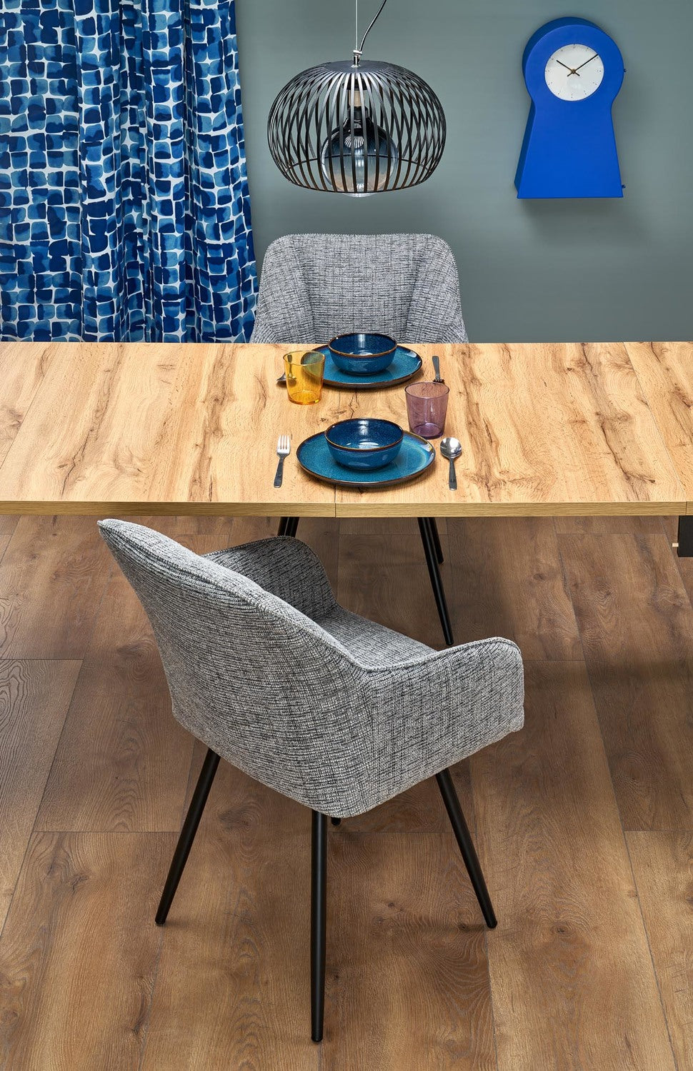 Krēsls Lotur 54/60/85/47 cm pelēks - N1 Home