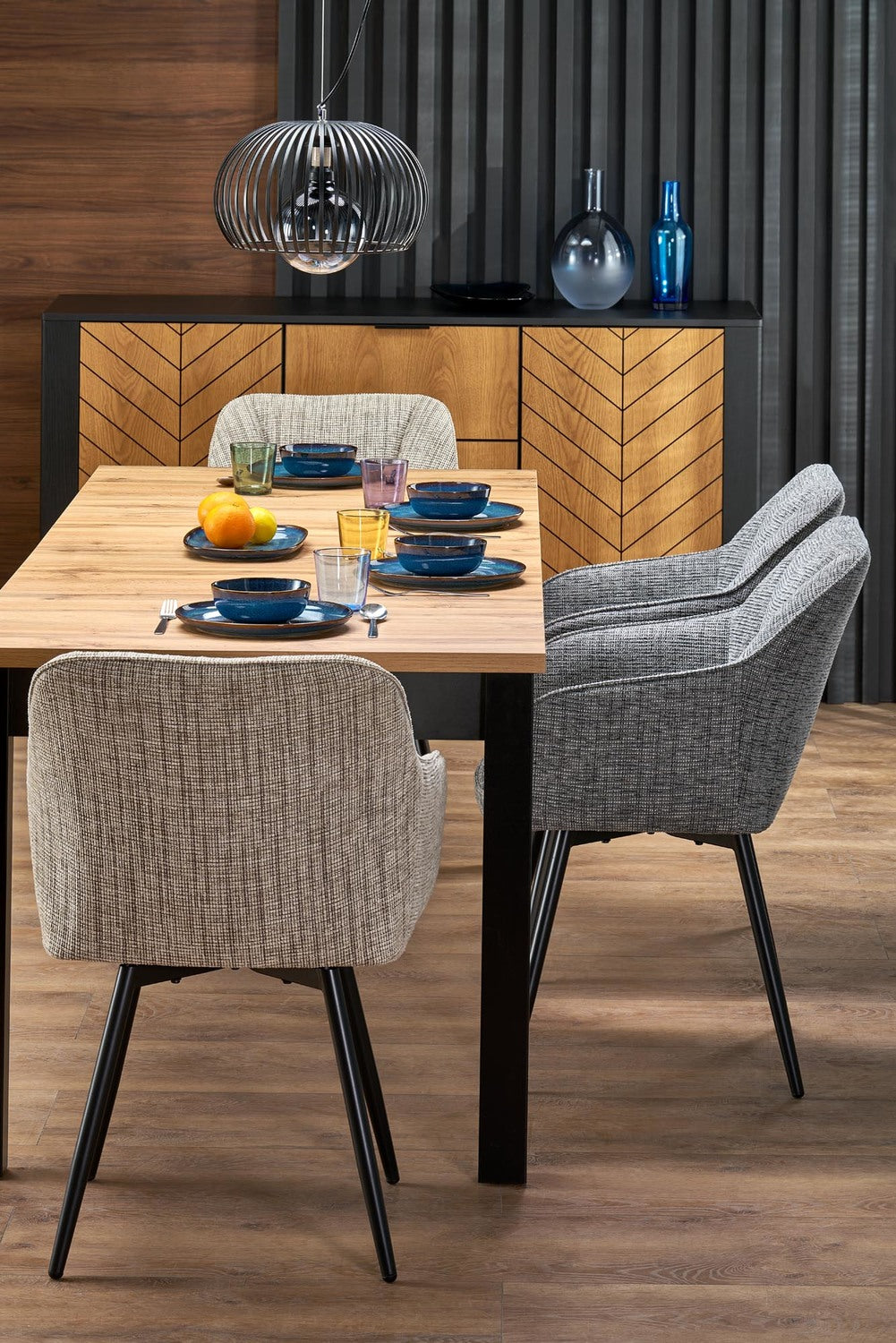 Krēsls Lotur 54/60/85/47 cm pelēks - N1 Home