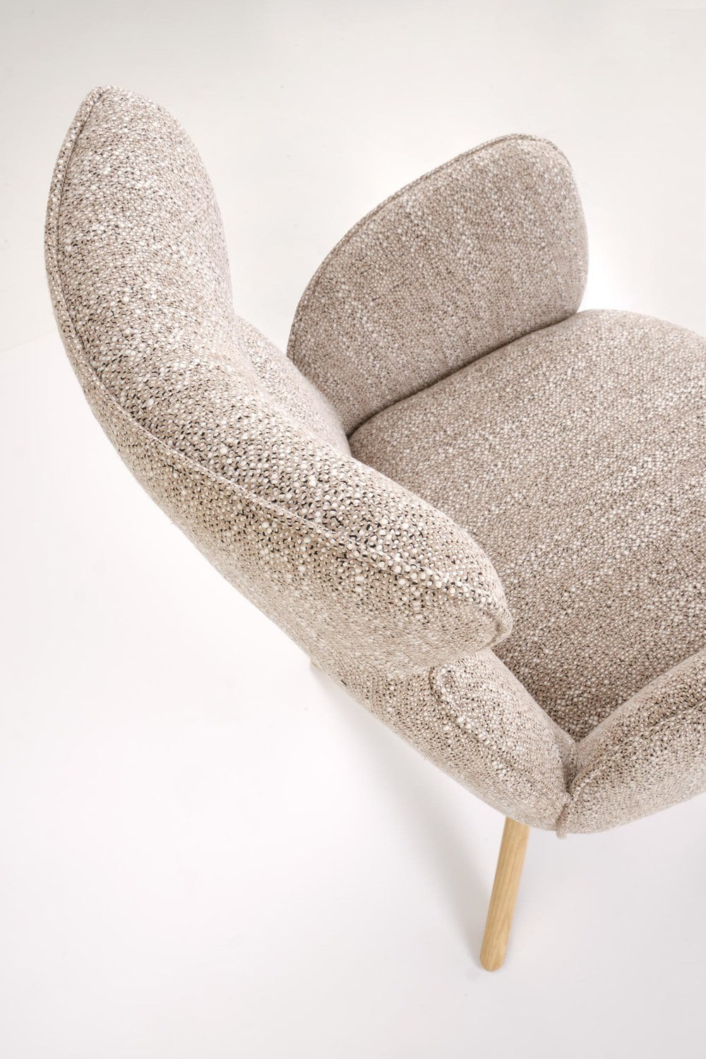 Krēsls Riest 63/64/93/50 cm tumši bēšs/ozols - N1 Home