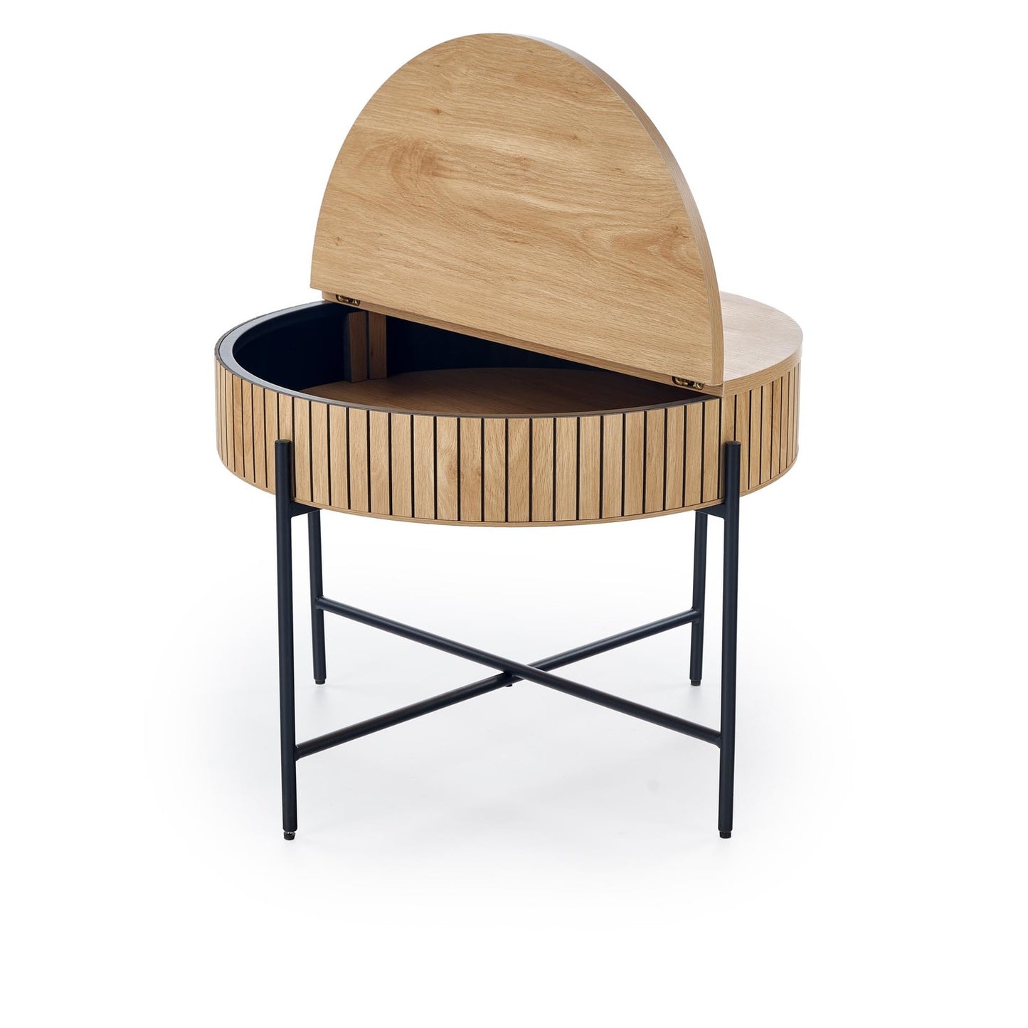 Kafijas galds Dans (2) 67/50 cm un 40/36 cm dabīgs/melns - N1 Home