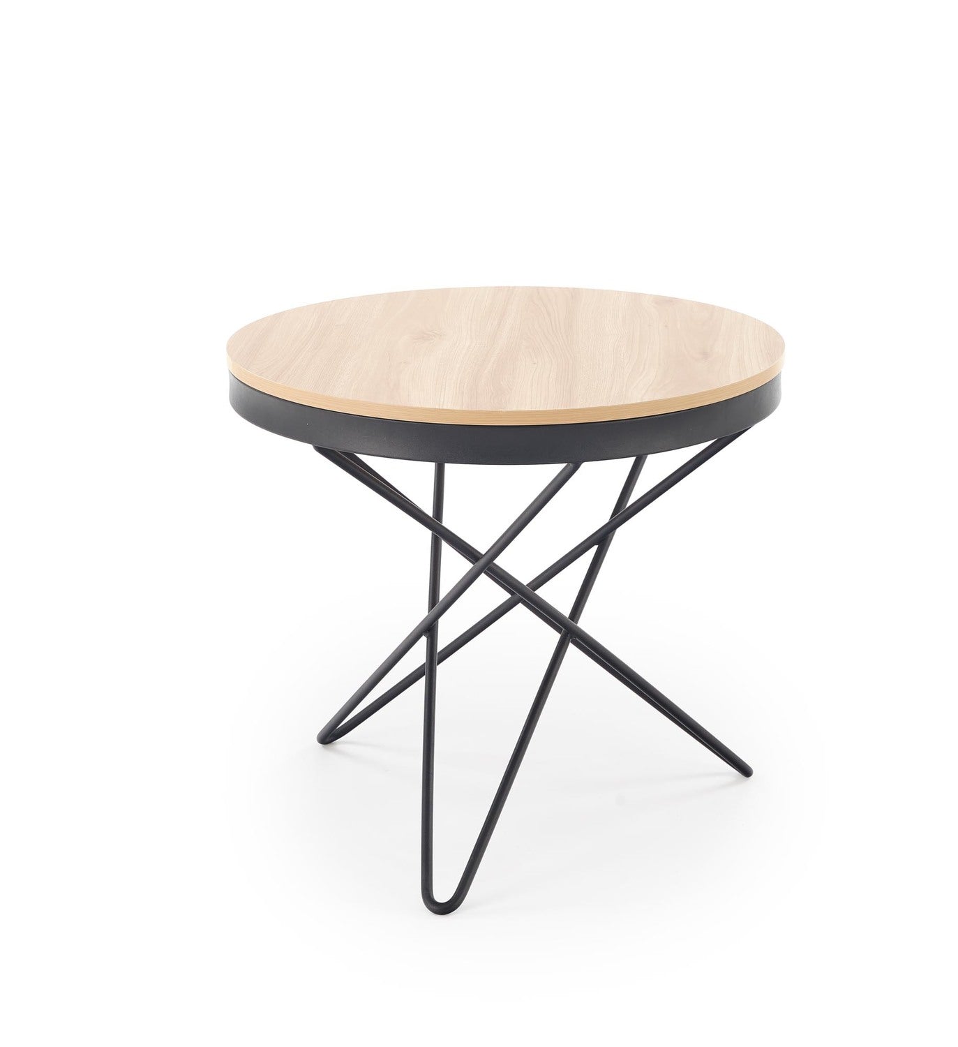 Kafijas galds Laili 60/55 cm dabīgs/melns - N1 Home