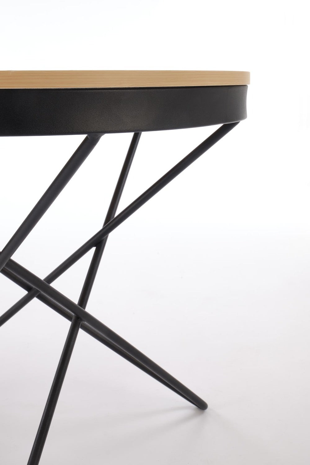 Kafijas galds Laili 60/55 cm dabīgs/melns - N1 Home