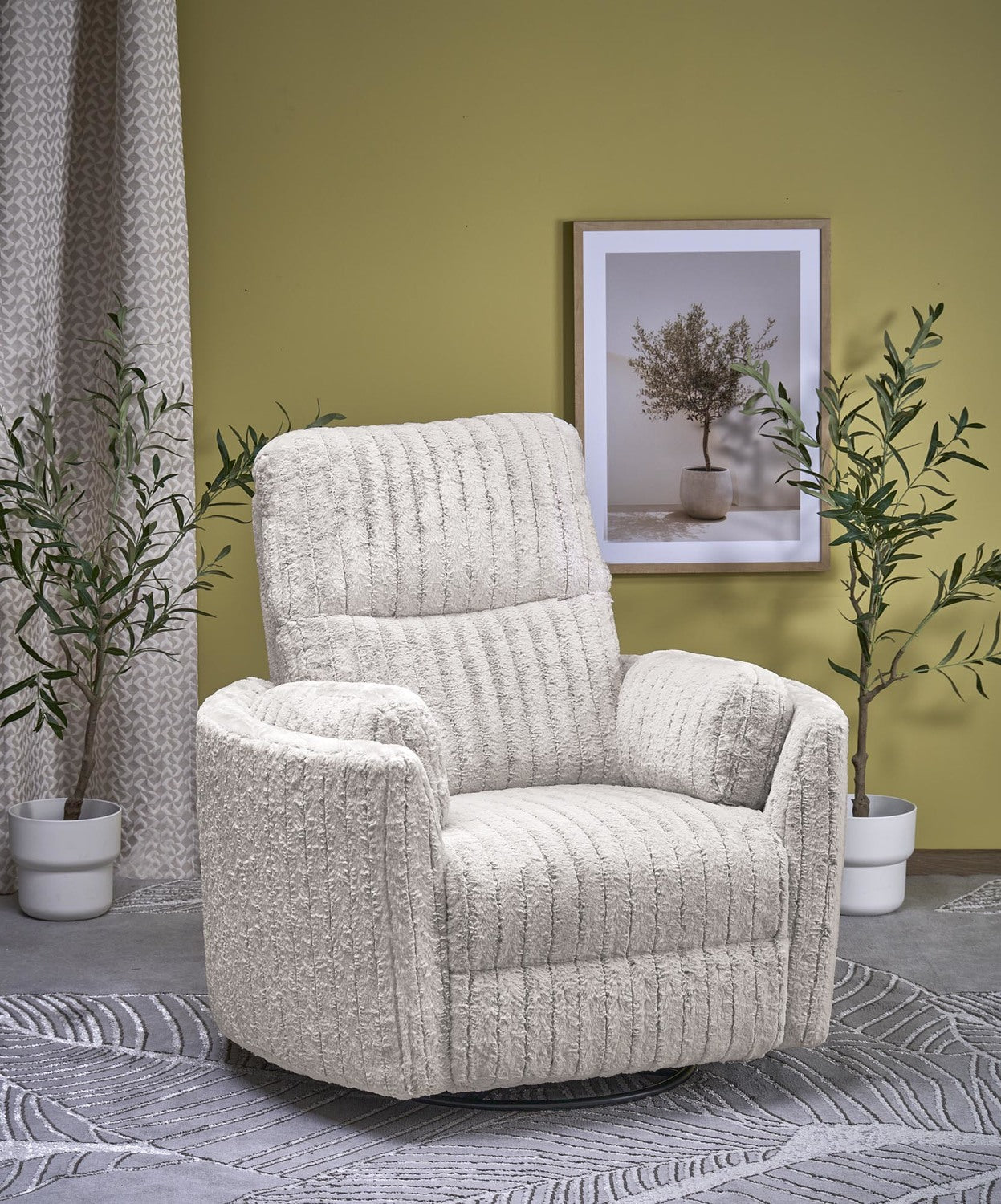 Krēsls Pegals 110/100–170/108–81/45 cm bēšs