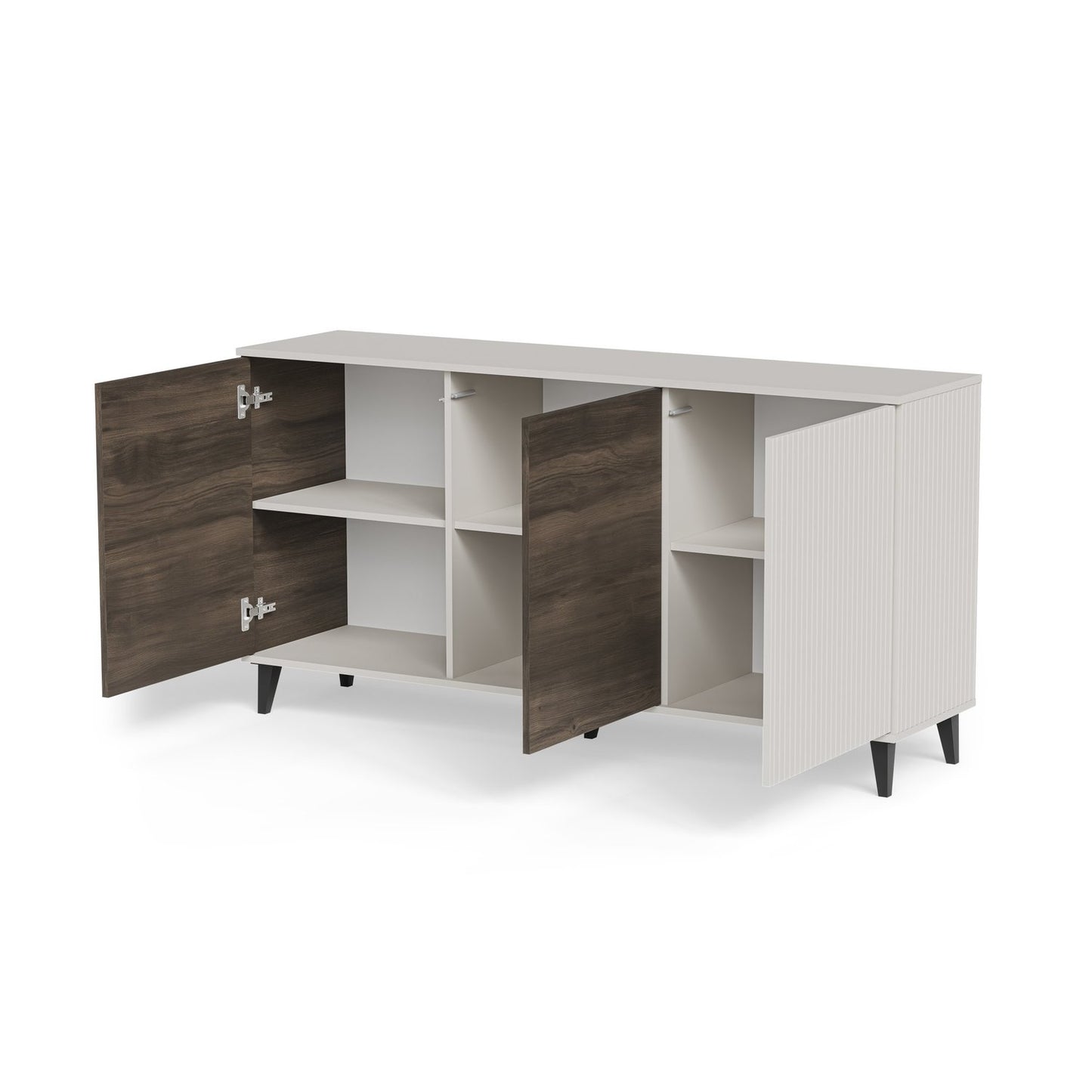 Kumode Berlin 160/40/82 cm kašmirs/valrieksts - N1 Home