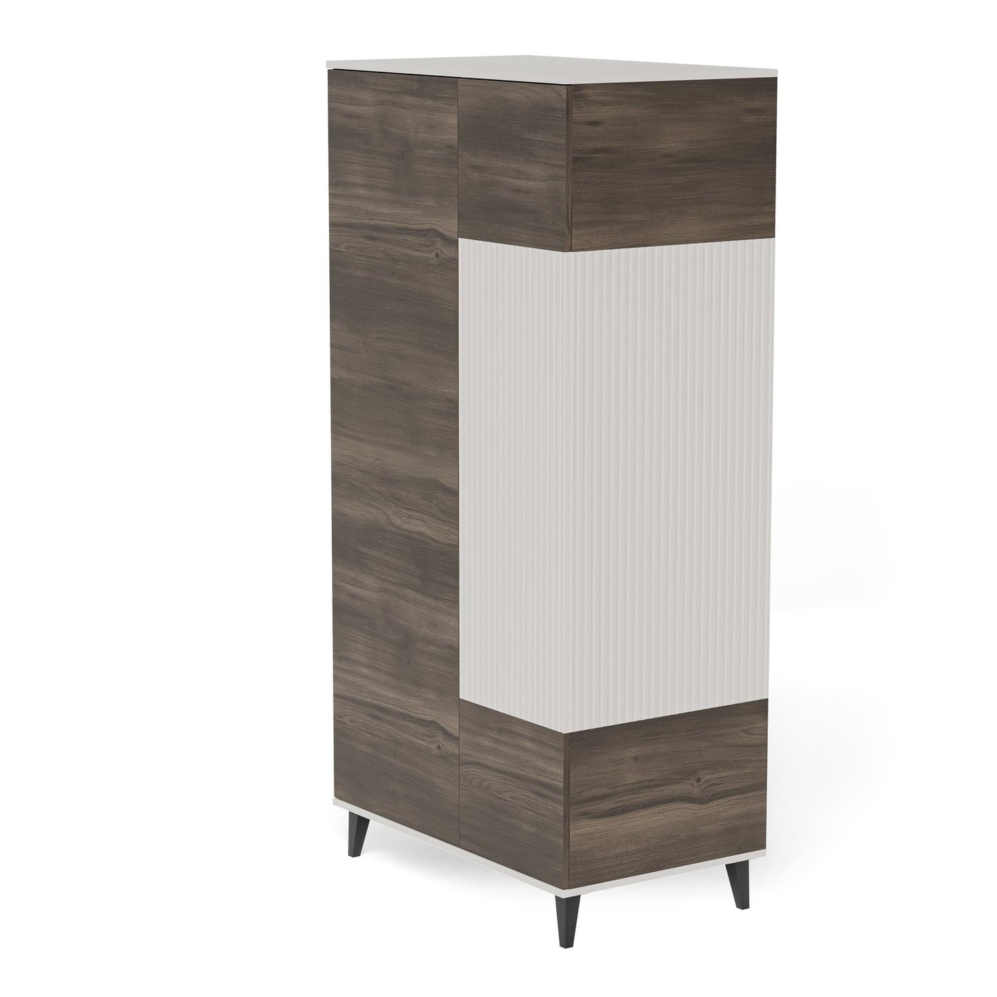 Skapis Berlin 90/55/182 cm kašmirs/valrieksts