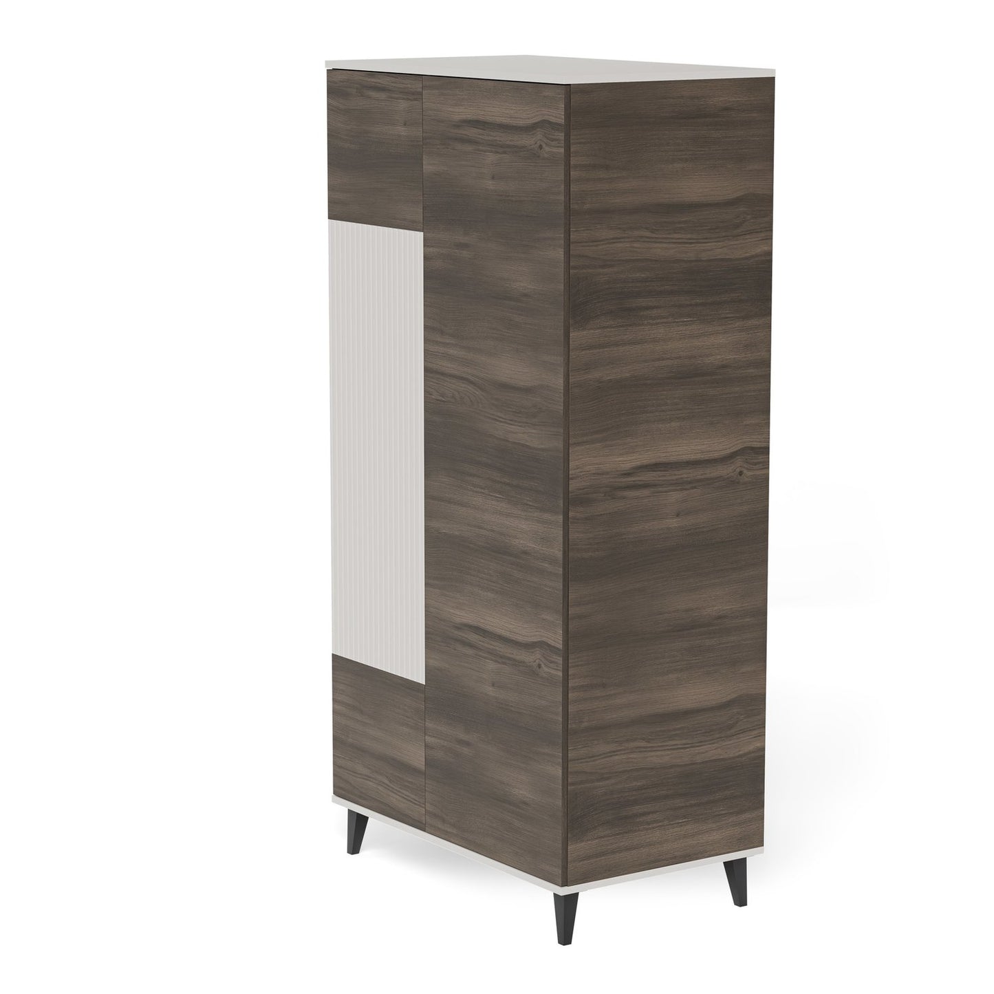 Skapis Berlin 90/55/182 cm kašmirs/valrieksts