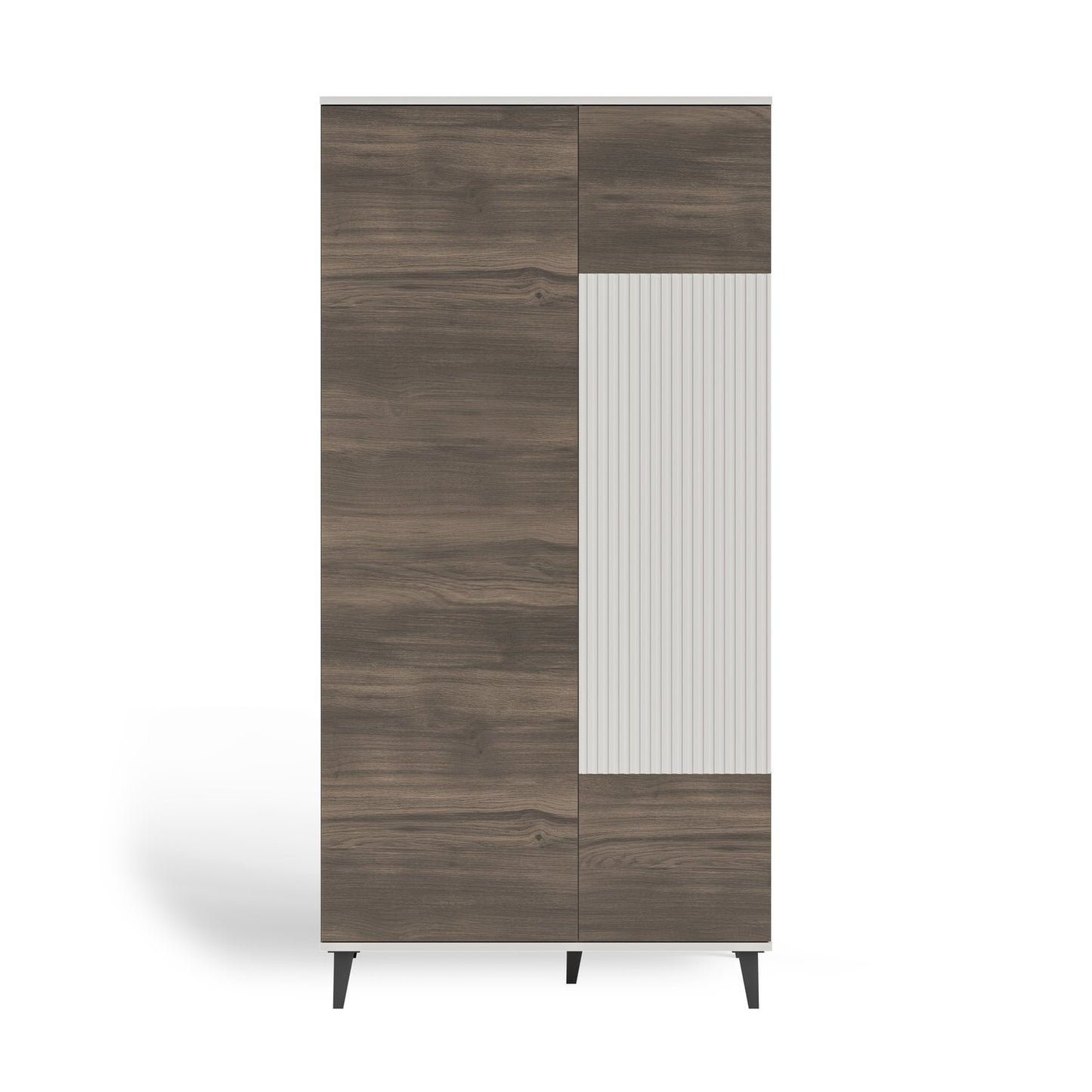 Skapis Berlin 90/55/182 cm kašmirs/valrieksts