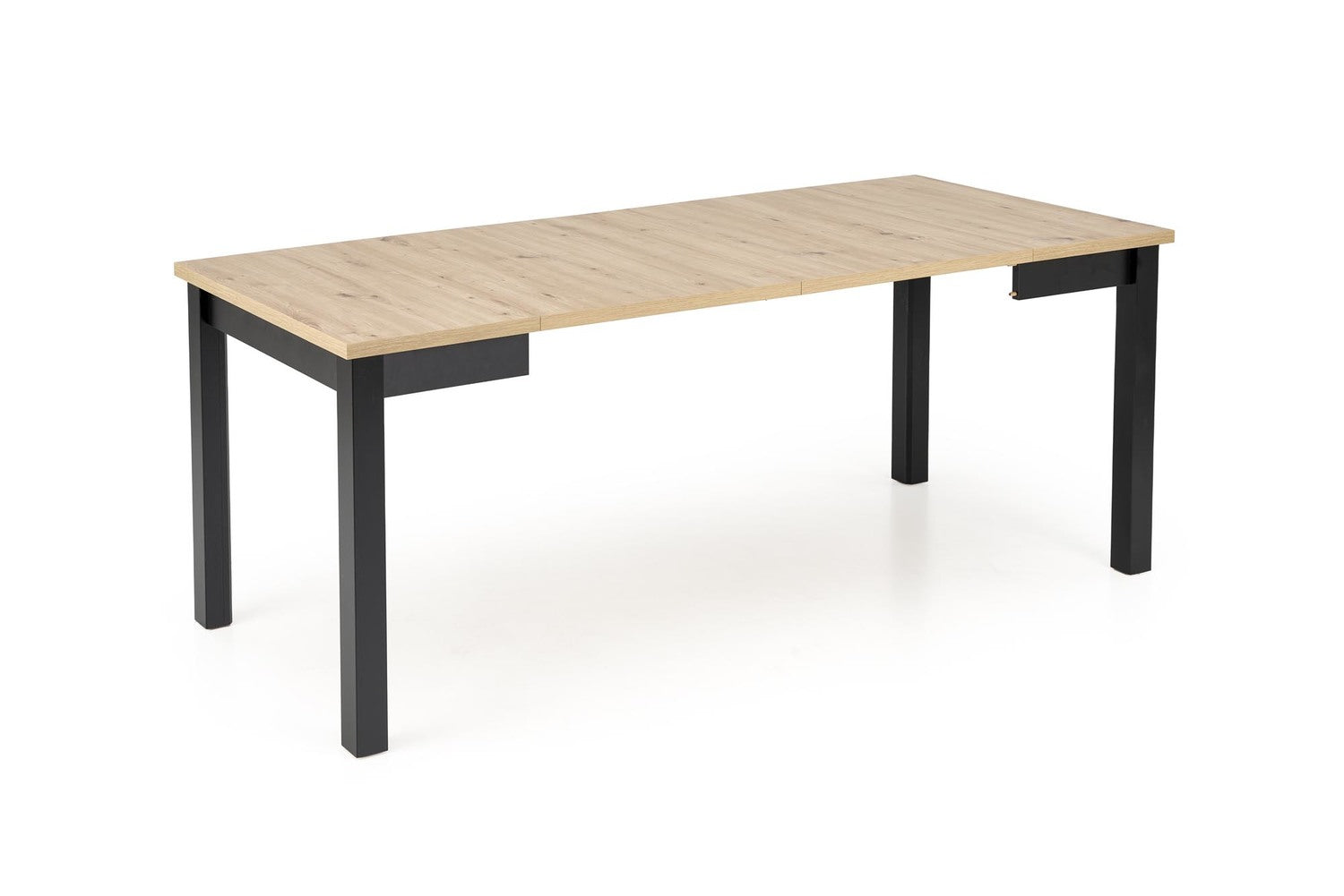 Galds Kubi 80/80/76 cm amatniecisks ozols/melns - N1 Home