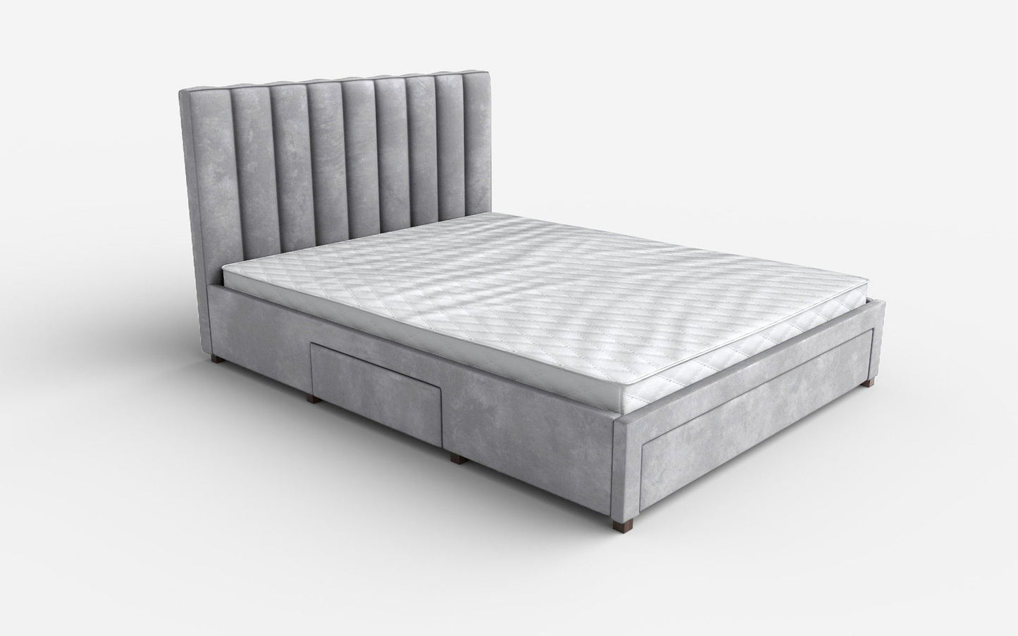 Gulta Gracia 160/200 cm gaiši pelēks