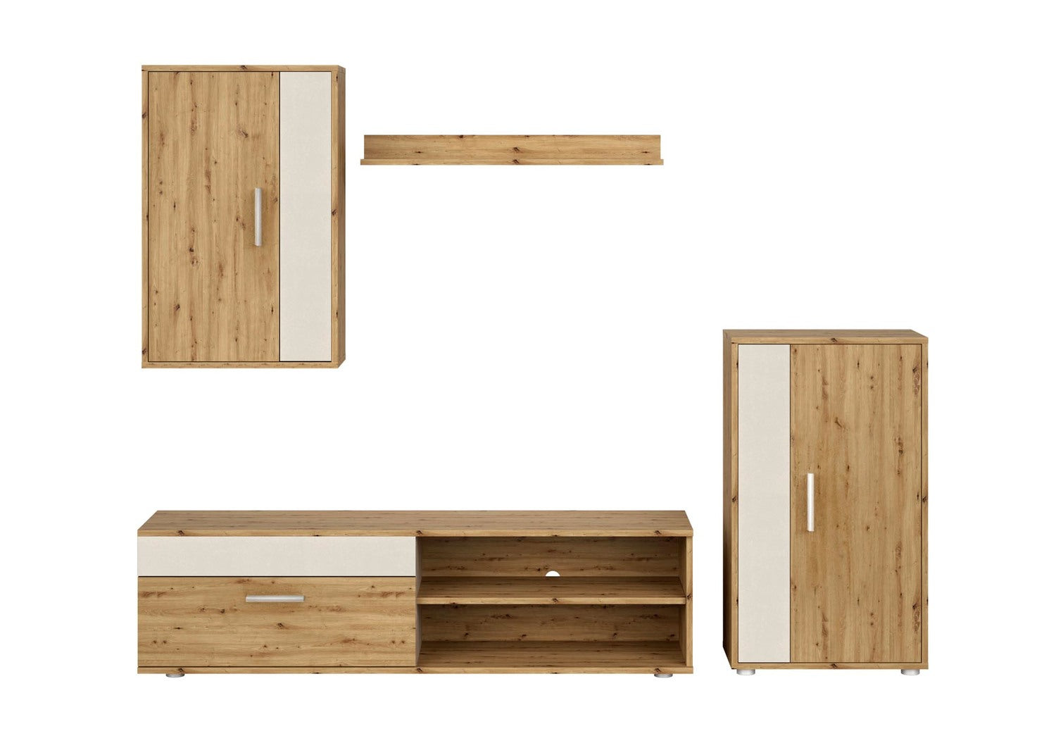 Mēbeļu komplekts Bensi 190 cm Artizan ozols/kašmirs - N1 Home