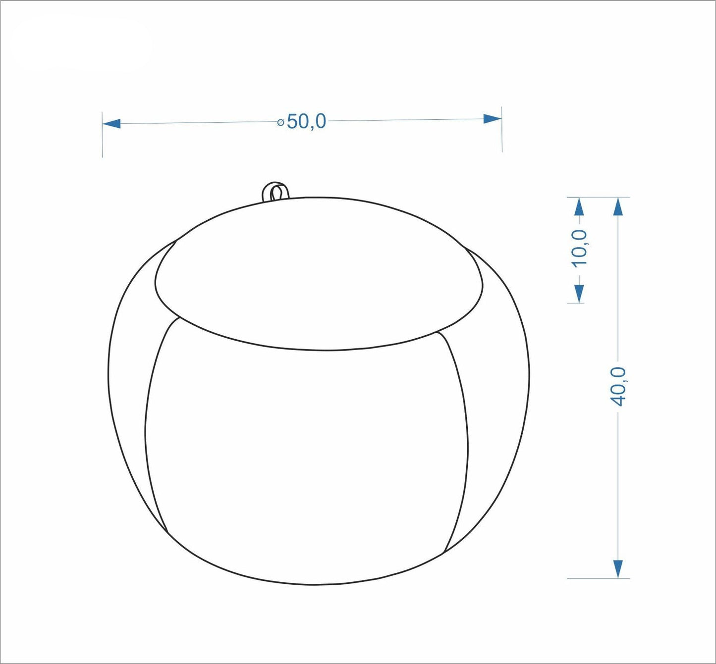 Pufs Lomi 50/40 cm Vinci 11