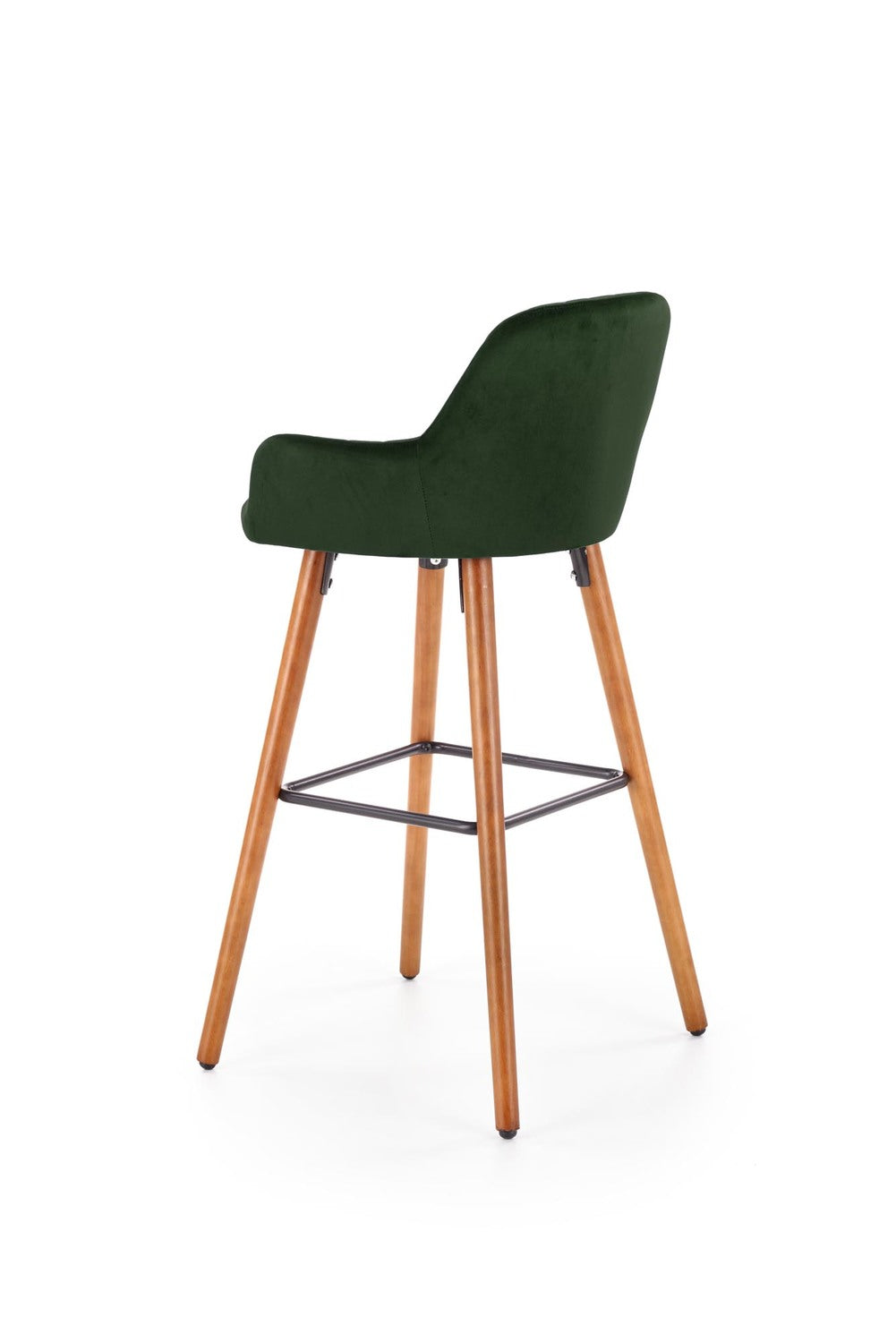 LN krēsls riekstkoks/tumši zaļs 47/49/98/75 cm - N1 Home