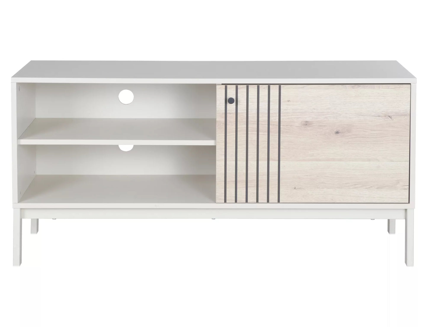 TV skapis Frosi 40/120/58 cm ozols/netīri balta - N1 Home