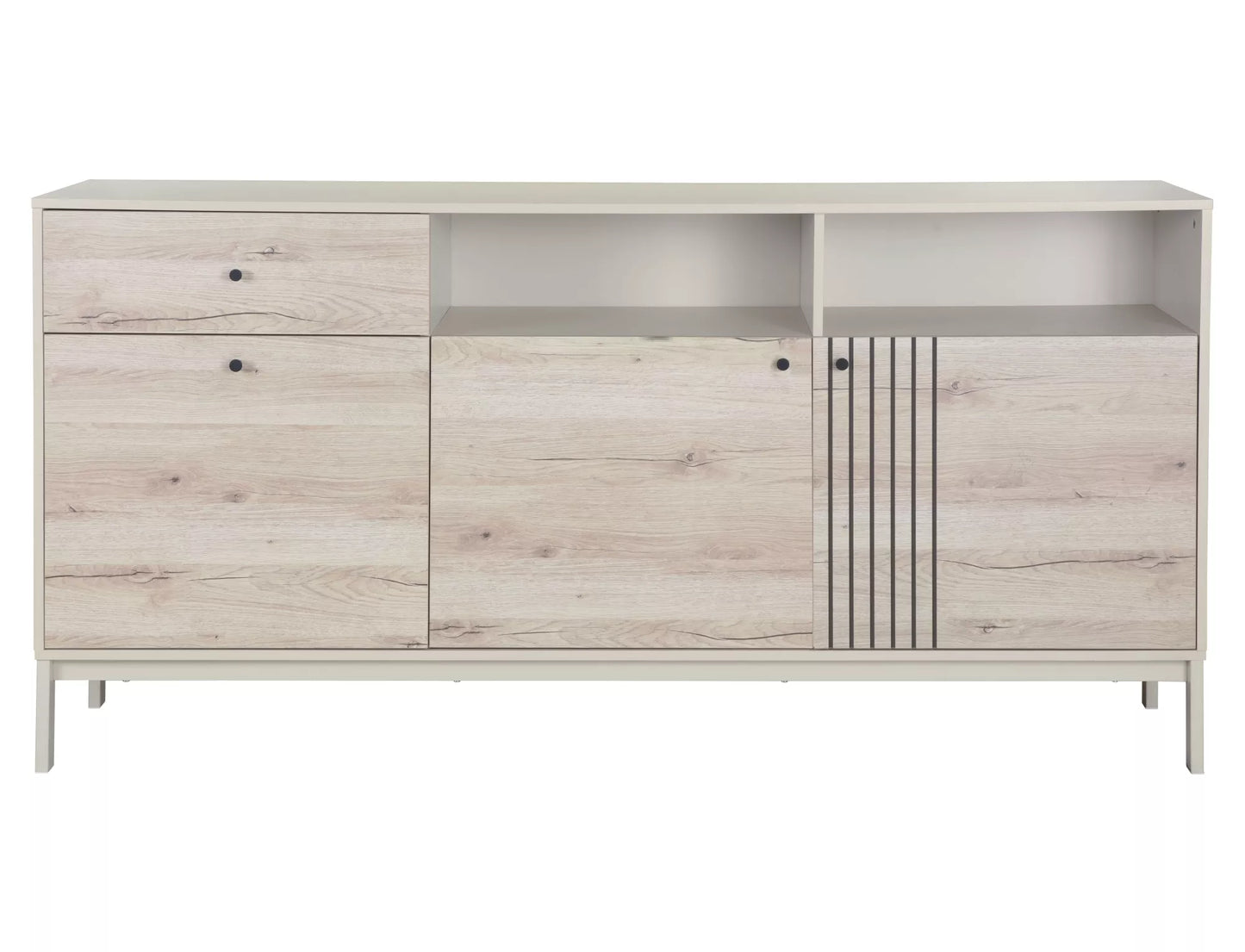 Kumode Frosi 40/180/90 cm ozols/netīri balta - N1 Home