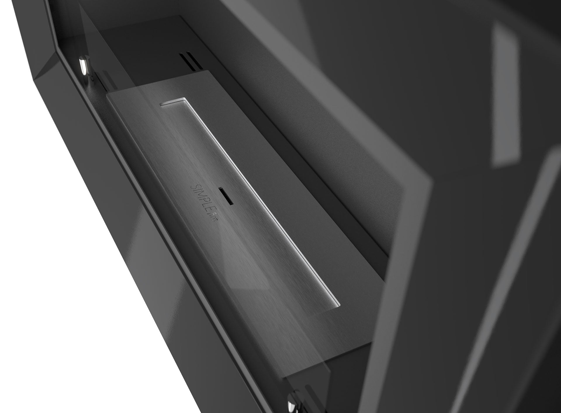 Biokamīns Frams 900 90/49/18 cm melns - N1 Home