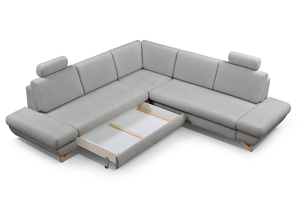 Dīvāns Avesa III 272/82-100/272 cm pelēks - N1 Home