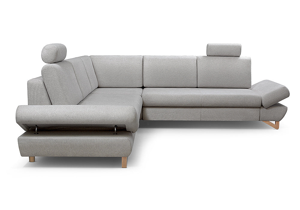 Dīvāns Avesa III 272/82-100/272 cm pelēks - N1 Home