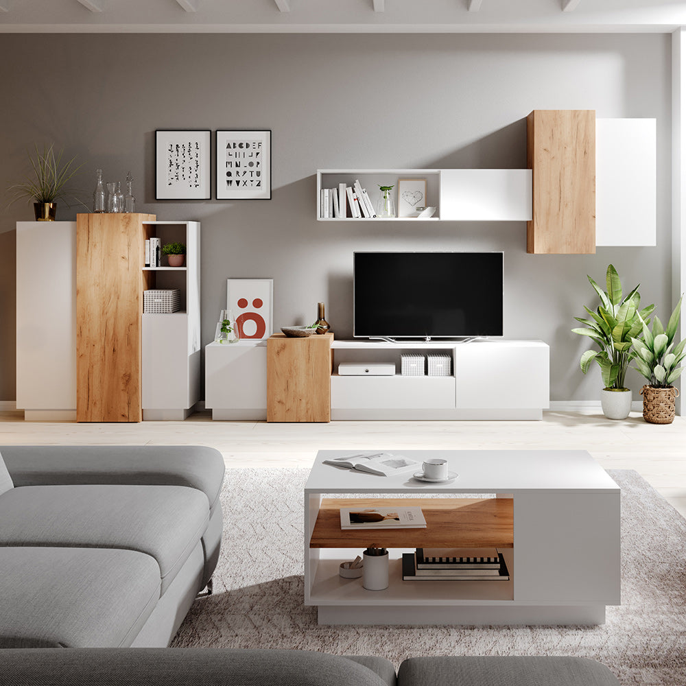 Kumode 3Dot 110/133,5/45 cm balts/ozols - N1 Home