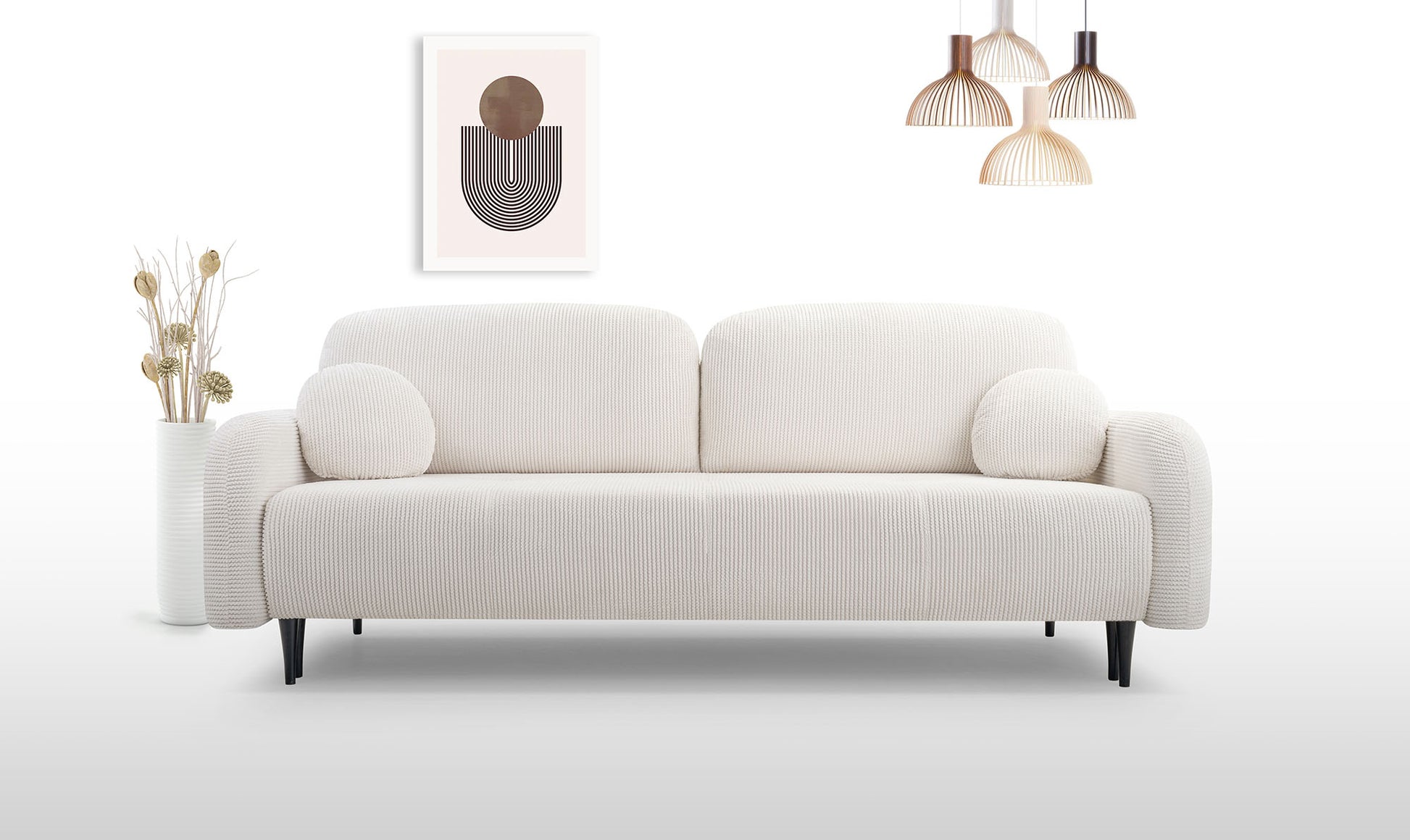 Dīvāns Cloudy 230/95/102 cm krēms - N1 Home