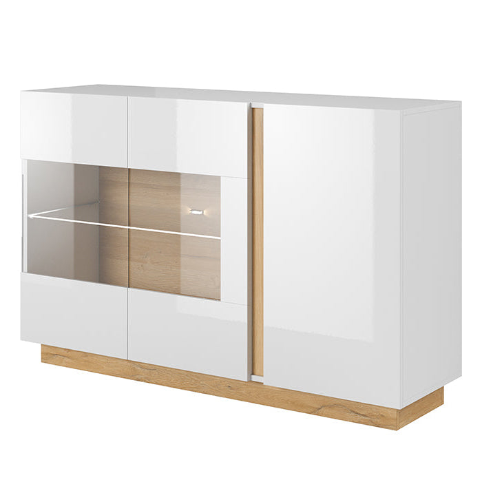 Kumode Arci 138,2/90,5/40 cm balts/ozols - N1 Home