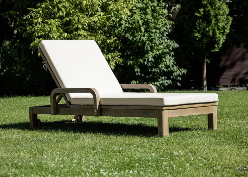 Dārza atpūtas krēsls ar spilvenu Marigo 184/73/87 cm dabiks - N1 Home