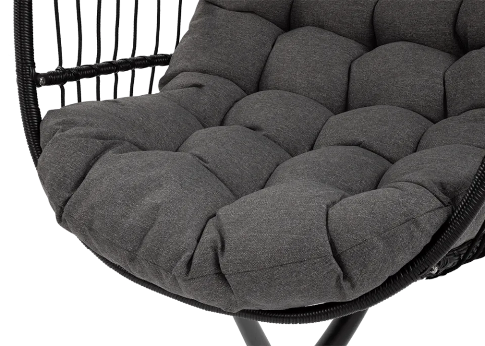 Kokona piekaramais krēsls Harmo  84/187/66 cm melns - N1 Home